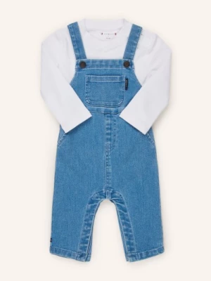 Obrázek produktu Tommy Hilfiger Sada: Džínové Kalhoty S Laclem A Tričko S Dlouhým Rukávem 1a4 denim medium 01