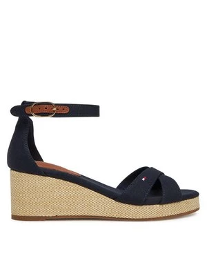 Obrázek produktu Tommy Hilfiger Sandály Flag Criss-Cros Mid Wedge Espad FW0FW08481 Tmavomodrá