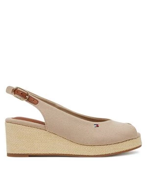 Obrázek produktu Tommy Hilfiger Sandály Flag Mid Wedge Espad Slingback FW0FW08595 Béžová