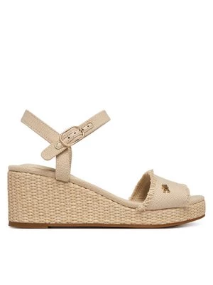 Obrázek produktu Tommy Hilfiger Sandály Mid Woven Wedge Espad Fringe FW0FW09470 Béžová
