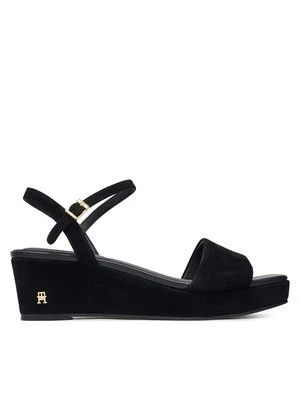 Obrázek produktu Tommy Hilfiger Sandály Suede Wrapped Mid Wedge FW0FW09235 Černá