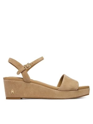Obrázek produktu Tommy Hilfiger Sandály Suede Wrapped Mid Wedge FW0FW09235 Hnědá