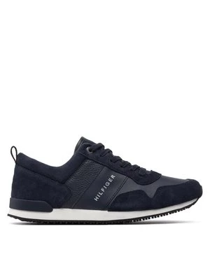 Obrázek produktu Tommy Hilfiger Sneakersy Iconic Leather Suede Mix Runner FM0FM00924 Tmavomodrá