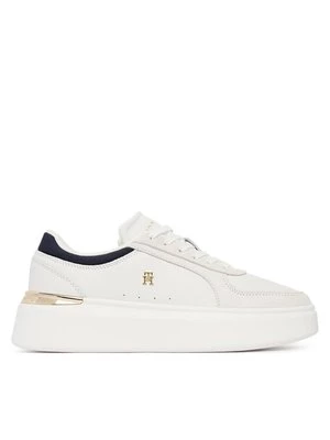 Obrázek produktu Tommy Hilfiger Sneakersy Th Satin Platform Sneaker FW0FW09307 Écru