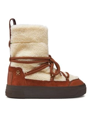 Obrázek produktu Tommy Hilfiger Sněhule Lace-Up Faux Shearling Snowboot FW0FW08252 Béžová