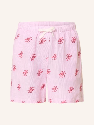 Obrázek produktu Tommy Hilfiger Šortky S Liniemi růžová / tmavě červená / bílá