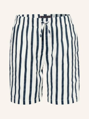 Obrázek produktu Tommy Hilfiger Šortky Ve Stylu Joggingových Kalhot S Lněným Vzorem bílá / tmavě modrá