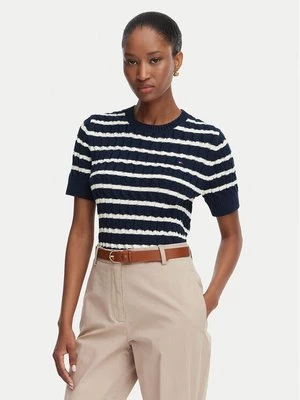 Obrázek produktu Tommy Hilfiger Svetr Cable Mid WW0WW38744 Tmavomodrá Regular Fit