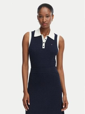 Obrázek produktu Tommy Hilfiger Svetr Fine Gg Cable WW0WW50102 Tmavomodrá Regular Fit
