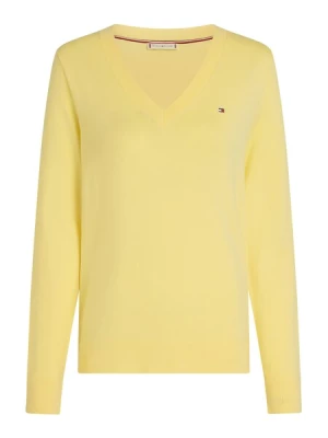 Obrázek produktu TOMMY HILFIGER Svetr 'Gold-tone Button Cuff'  žlutá