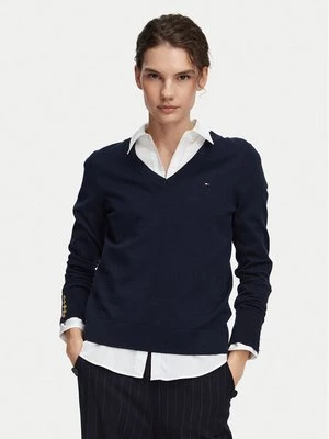Obrázek produktu Tommy Hilfiger Svetr Jersy Wine WW0WW40098 Tmavomodrá Regular Fit