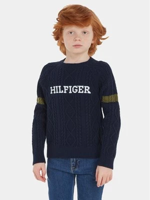 Obrázek produktu Tommy Hilfiger Svetr Monotype KB0KB08513 Tmavomodrá Regular Fit