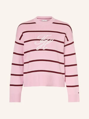 Obrázek produktu Tommy Hilfiger Svetr růžová / tmavě červená / bílá