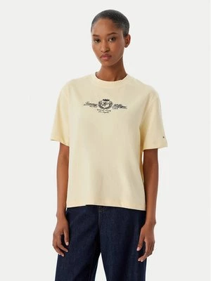 Obrázek produktu Tommy Hilfiger T-Shirt Crest WW0WW48713 Krémová Relaxed Fit