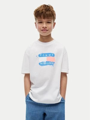 Obrázek produktu Tommy Hilfiger T-Shirt Graffiti KB0KB10546 Bílá Regular Fit