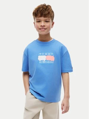 Obrázek produktu Tommy Hilfiger T-Shirt Graffiti KB0KB10546 Světle modrá Relaxed Fit