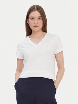 Obrázek produktu Tommy Hilfiger T-Shirt Heritage V-Neck Tee WW0WW24969 Bílá Regular Fit