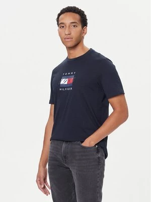Obrázek produktu Tommy Hilfiger T-Shirt Linear Flag MW0MW41338 Tmavomodrá Regular Fit