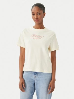 Obrázek produktu Tommy Hilfiger T-Shirt Logo Interlock WW0WW48707 Světle béžová Regular Fit