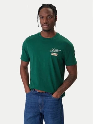 Obrázek produktu Tommy Hilfiger T-Shirt Modern Ath Graphic MW0MW41471 Zelená Regular Fit