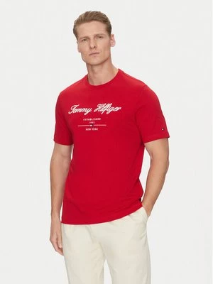 Obrázek produktu Tommy Hilfiger T-Shirt Script Logo MW0MW33691 Červená Regular Fit