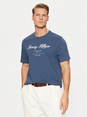 Obrázek produktu Tommy Hilfiger T-Shirt Script Logo Tee MW0MW33691 Modrá Regular Fit