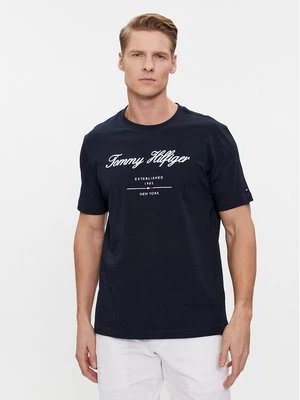 Obrázek produktu Tommy Hilfiger T-Shirt Script Logo Tee MW0MW33691 Tmavomodrá Regular Fit