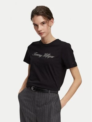 Obrázek produktu Tommy Hilfiger T-Shirt Script WW0WW43459 Černá Regular Fit