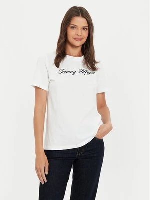 Obrázek produktu Tommy Hilfiger T-Shirt Script WW0WW43459 Écru Regular Fit