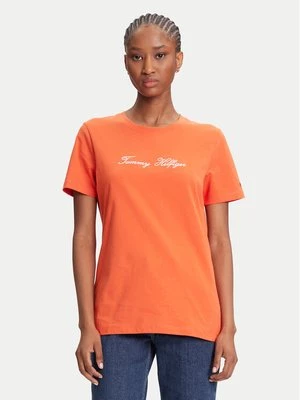 Obrázek produktu Tommy Hilfiger T-Shirt Script WW0WW45746 Oranžová Regular Fit