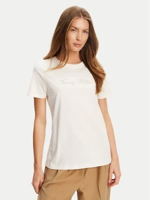 Obrázek produktu Tommy Hilfiger T-Shirt Script WW0WW47210 Écru Regular Fit