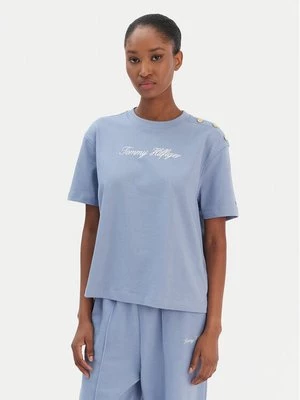 Obrázek produktu Tommy Hilfiger T-Shirt Script WW0WW47819 Modrá Regular Fit