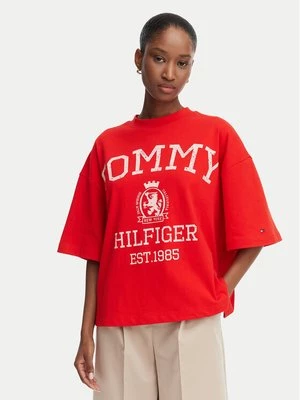 Obrázek produktu Tommy Hilfiger T-Shirt Varsity Crest WW0WW50940 Červená Oversize