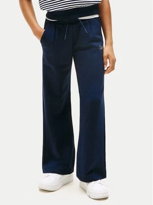 Obrázek produktu Tommy Hilfiger Teplákové kalhoty Script KG0KG08669 Tmavomodrá Wide Leg