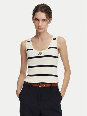 Obrázek produktu Tommy Hilfiger Top WW0WW48480 Krémová Slim Fit