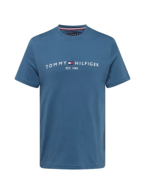 Obrázek produktu TOMMY HILFIGER Tričko 'Logo Embroidery Slim'  námořnická modř / chladná modrá / červená / bílá
