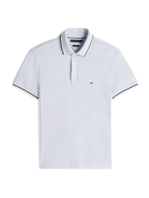 Obrázek produktu TOMMY HILFIGER Tričko 'Slim Fit Tipped'  námořnická modř / pastelová modrá / bílá