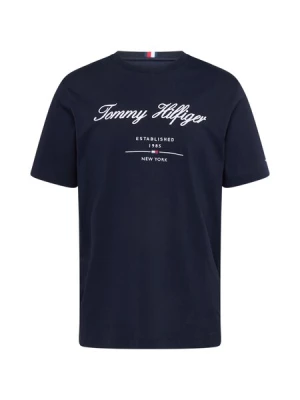 Obrázek produktu TOMMY HILFIGER Tričko 'Textured Logo'  tmavě modrá / červená / bílá