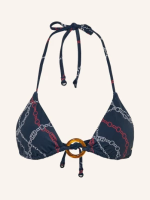 Obrázek produktu Tommy Hilfiger Trojúhelníkové Bikiny tmavě modrá / tmavě červená / bílá