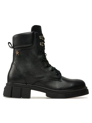 Obrázek produktu Tommy Hilfiger Turistická obuv Lace-Up Biker Leather FW0FW08167 Černá