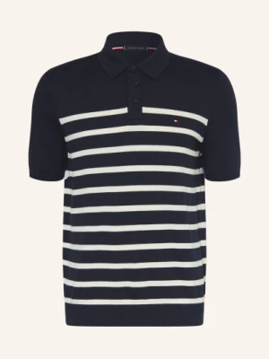Obrázek produktu Tommy Hilfiger Úpletová Polokošile tmavě modrá / bílá