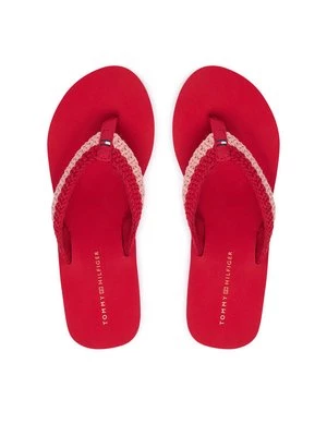 Obrázek produktu Tommy Hilfiger Žabky Th Wedge Crochet Summer Sandal FW0FW09420 Červená