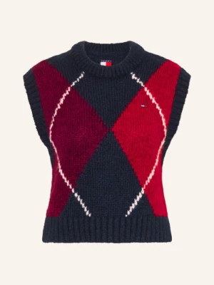 Obrázek produktu Tommy Jeans Bezrukávník tmavě modrá / tmavě červená / bílá