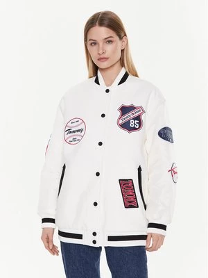 Obrázek produktu Tommy Jeans Bunda bomber Letterman DW0DW14940 Bílá Oversize