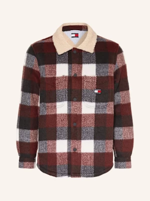 Obrázek produktu Tommy Jeans Bunda tmavě modrá / tmavě červená / bílá