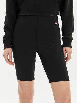 Obrázek produktu Tommy Jeans Cyklistické šortky Badge DW0DW17773 Černá Slim Fit