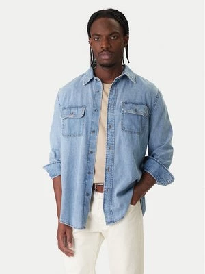 Obrázek produktu Tommy Jeans džínová košile Western DM0DM22304 Modrá Relaxed Fit
