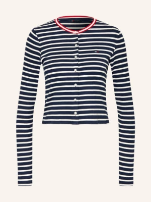 Obrázek produktu Tommy Jeans Jerseyová Bunda tmavě modrá / červená / bílá
