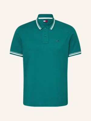 Obrázek produktu Tommy Jeans Jerseyové Polo Tričko petrolejová / bílá