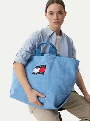 Obrázek produktu Tommy Jeans Kabelka Wavy Flag Canvas Tote Bag AW0AW18466 Modrá